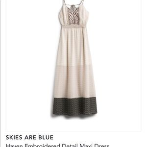 Embroidered maxi dress